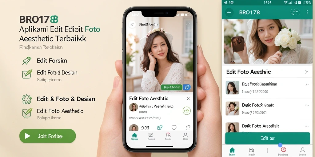 Tampilan intuitif antarmuka aplikasi Edit Foto Aesthetic BRO178.