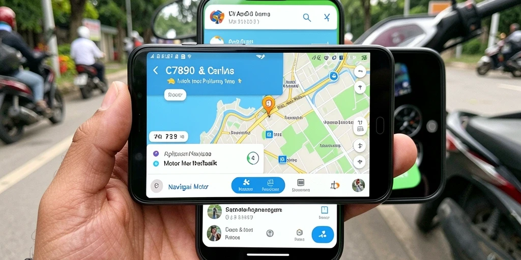 Antarmuka C7890 yang intuitif untuk navigasi motor.