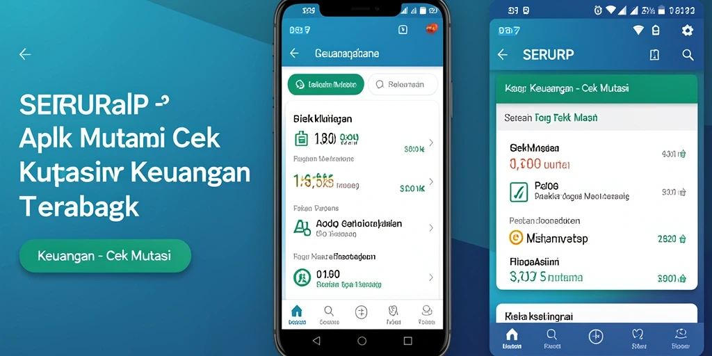 Antarmuka <strong>SERURP</strong> yang sederhana untuk cek mutasi keuangan.