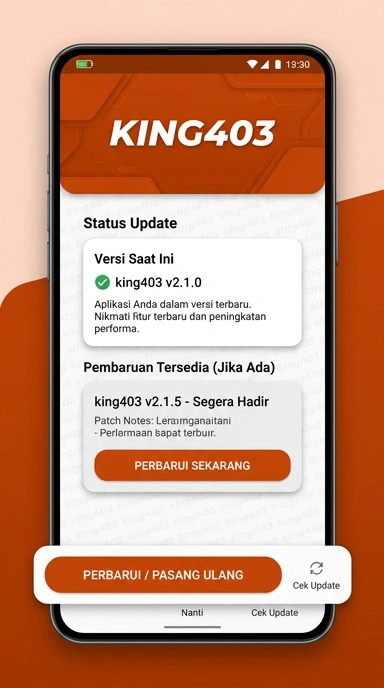Riwayat Versi king403: Pembaruan dan Fitur Baru
